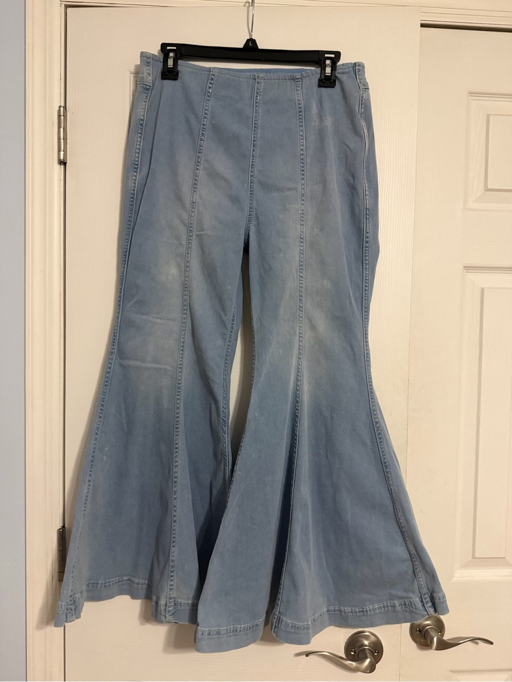 We The Free boho cropped flare jeans size 30 free people retro